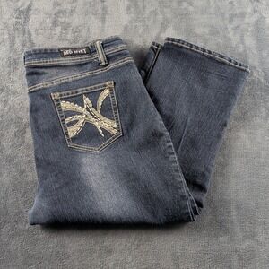 Red Rivet Women's Bootcut Jeans Size 20 Dark Wash Blue Denim WESTERN